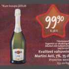 Kvaliteet vahuvein Martini Asti