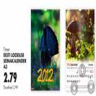 Eesti looduse seinakalender A3 2012