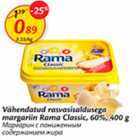 Vähendatud rasvasisaldusega margarin Rama Classic, 60%, 400 g