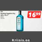 Allahindlus - Gin
Bombay Sapphire Dry,
40%, 70 cl**