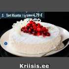 Магазин:Maxima XX,Скидка:Торт Ricotta 1 кг