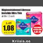 Магазин:Grossi,Скидка:Гигиенические прокладки Libresse Invisible Ultra Thin