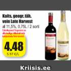 Allahindlus - Kaits. geogr. täh. vein Late Harvest