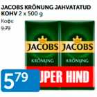 JACOBS KRÖNUNG JAHVATATUD KOHV 2 x 500 g