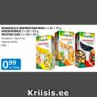BONDUELLE INSPIRATION MAIS 2 x 85 / 70 g, KIKERHERNED 2 x 80 / 65 g, MUSTAD OAD 2 x 100 / 65 g
