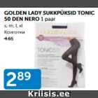 GOLDEN LADY SUKKPÜKSID TONIC 50 DEN NERO 