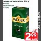 Jahvatatud kohv Jacobs, 500 g
Krönung
