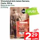 Allahindlus - Vinnutatud sink Jamon Serrano,
Caula, 100 g
