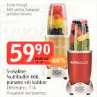 5-osaline Nutribuller 600, punane või kuldne 