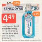 Hambapasta Rapid Relief Whitening (75 ml) või suuvesi Cool Mint (500 ml)