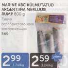 Allahindlus - MARINE ABC KÜLMUTATUD ARGENTIINA MERLUUSI RÜMP 800 G