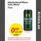 Alkohol - Hele õlu dansk Pilsner, 4,6%,500ml