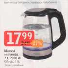 Klasist veekeetja 2 l, 2200 W