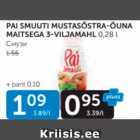 PAI SMUUTI MUSTASÕSTRA-ÕUNA MAITSEGA 3-VILJAMAHL 0,28 L