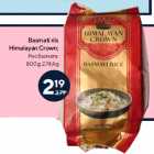 Basmati riis
Himalayan Crown;

800 g