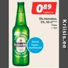 Allahindlus - Õlu Heineken,
5%, 50 cl****