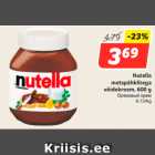 Allahindlus - Nutella
metspähklitega
võidekreem, 600 g
