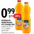 Allahindlus - Mahlajook
Multivitamin
või Orange-Mix