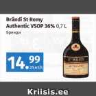 Allahindlus - Brändi St Remy
Authentic VSOP 36% 0,7 L