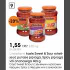 Allahindlus - UncleBens kaste Sweet&Sour rohelise ja punase pipraga, Spicy pipraga või ananassiga