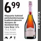 Hispaania kaitstud päritolunimetusega kvaliteetvahuvein Marques de Monistrol Brut Cava Rose