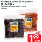 Kuivatatud aprikoosid või ploomid
Alis Co, 500 g
