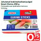 Jahutatud krabimaitselised pulgad
Smart Choice, 250 g
