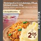 Värskekapsahautis kartulipüreega, 275 g ja
šokolaadi-mousse, 100 g

