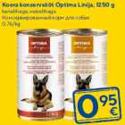 Allahindlus - Koera konservsööt Optima Linija, 1250 g

