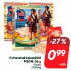 Kuivatatud kalasnäkid
MSDM, 36 g