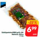 Allahindlus - Eelküpsetatud BBQ grill-ribi
Rakvere, 900 g