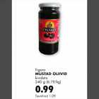 Mustad oliivid kivideta 340g
