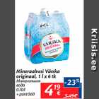 Mineraalvesi Värska originaal, 1 l x 6 tk