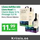 Lõuna-Aafrika vein
Lions Head 3 L