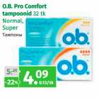 Allahindlus - O.B. Pro Comfort
tampoonid