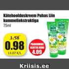 Allahindlus - Kätehoolduskreem Puhas Liin
kummeliekstraktiga
75ml