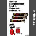 Allahindlus - Lahustuv
kohvijook Indian
3 in 1 20g
