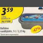 Allahindlus - Balbiino vanillijäätis