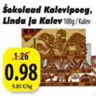 Магазин:Grossi,Скидка:Шоколад Kalevipoeg, Linda и Kalev