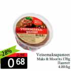 Allahindlus - Veisemaksapasteet
Maks & Moorits 170g
