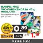 Allahindlus - HARPIC MAX
WC-VÄRSKENDAJA 43 g