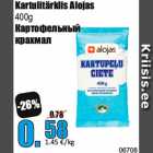 Allahindlus - Kartulitärklis Alojas
400g
