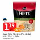 Juust Forte Classico 26%, riivitud