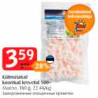 Külmutatud kooritud krevetid 500+
