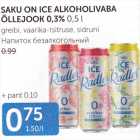 Allahindlus - SAKU ON ICE ALKOHOOLIVABA ÕLLEJOOK 0,3%, 0,5 L