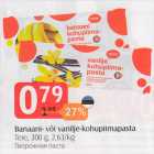 Banaani- või vanilje-kohupiimapasta