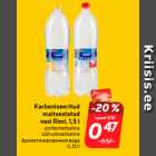 Karboniseeritud
maitsestatud
vesi Rimi, 1,5 l