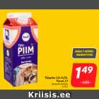 Магазин:Hüper Rimi,Скидка:Цельное молоко