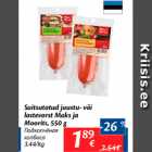 Allahindlus - Suitsutatud juustu- või lastevorst Maks ja Moorits, 550 g