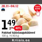 Pakitud küüslauguküüned 100 g
